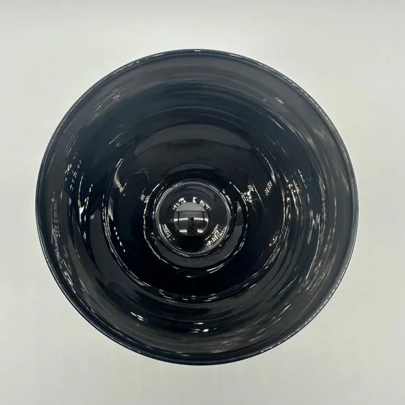 Art Glass Bowl Hand Blown Brehat France Signed Smoke Gray Silver Artsian Made - Picture 4 of 10